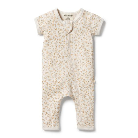 Wilson & Frenchy Organic Zipsuit - Little Garden