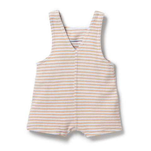 Wilson & Frenchy Organic Terry Overalls - Nutmeg Stripe