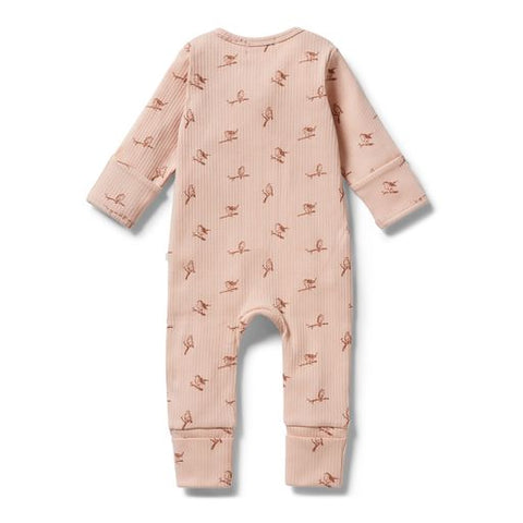 Wilson & Frenchy Robin Organic Rib Zipsuit