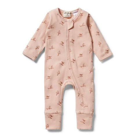 Wilson & Frenchy Robin Organic Rib Zipsuit