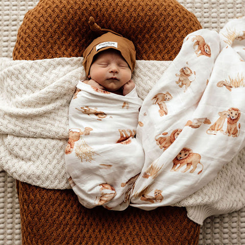 Snuggle Hunny Lion Organic Muslin Wrap